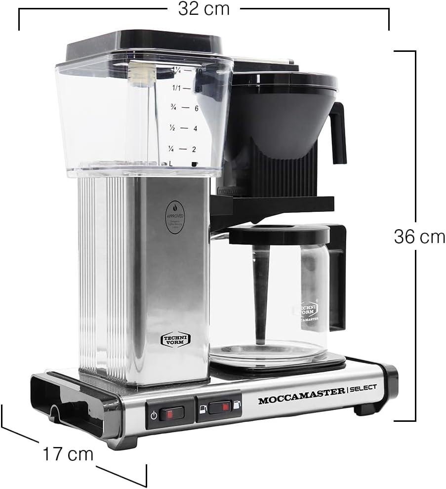 Cafetière filtre Moccamaster KBG 741 Select Polished Silver - argent