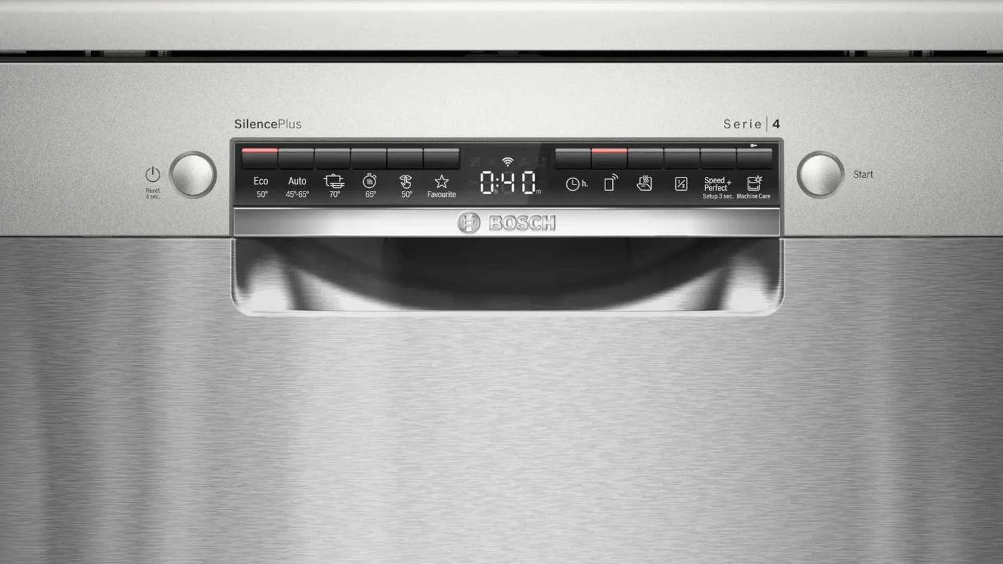 Bosch Hausgeräte SMS4EMI06E, Lave-vaisselle en pose libre, Argent