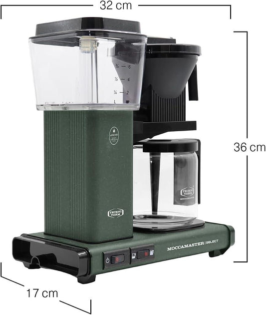 Moccamaster Cafetière filtre KBG Select, vert forêt