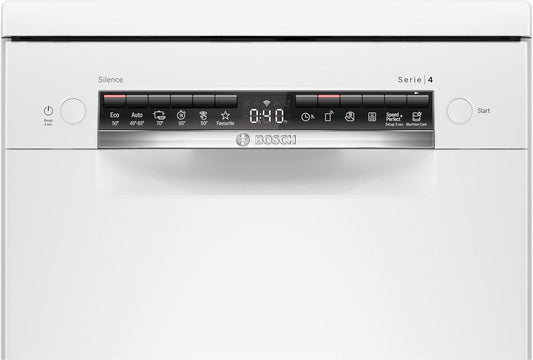 Bosch Lave vaisselle SPS4EMW61E 45 cm série 4, 10 couverts, Blanc