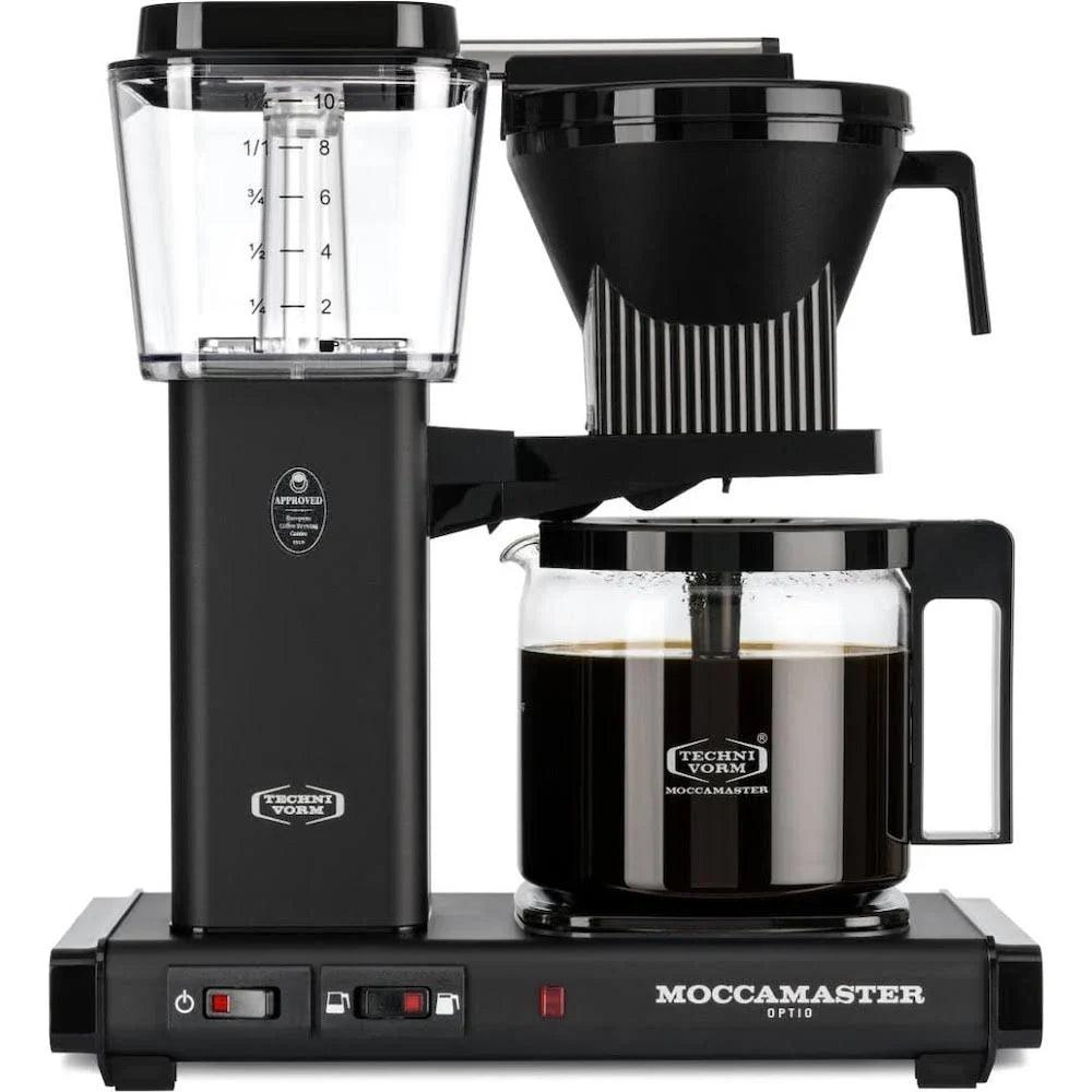 Moccamaster Optio -kahvinkeitin, mattamusta, Cafetières à filtre, Noir